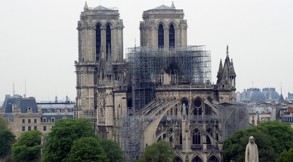 Парижката катедрала Нотр Дам която беше опустошена от пожар преди