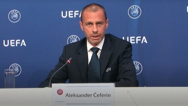 Президентът на УЕФА Александър Чеферин коментира решението на шестте английски