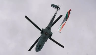 Хеликоптери и самолети в генерална репетиция за Гергьовден