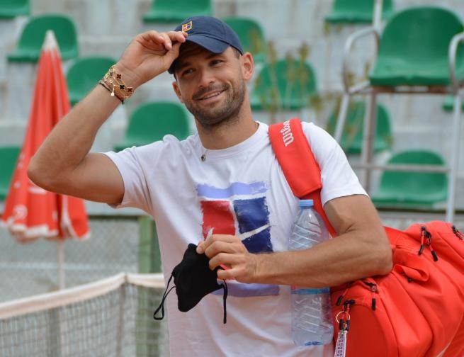 Най добрият ни тенисист Григор Димитров заведе приятелка си Лолита Османова