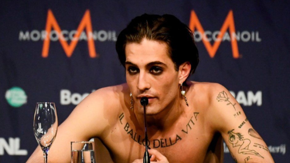 Вокалистът на италианската рок група Манескин която спечели тазгодишното издание