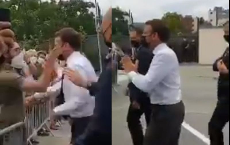 Мъжът който във вторник удари плесница на френския президент Еманюел
