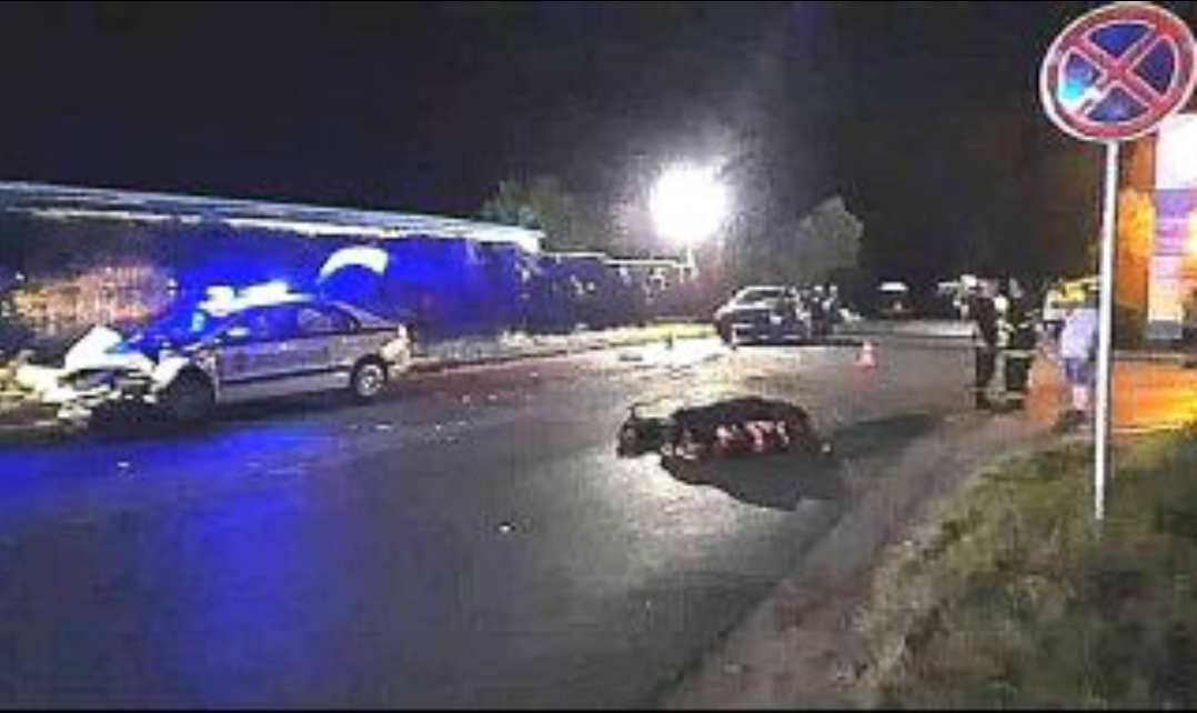 Патрулен автомобил на полицията се е ударил в стадо коне