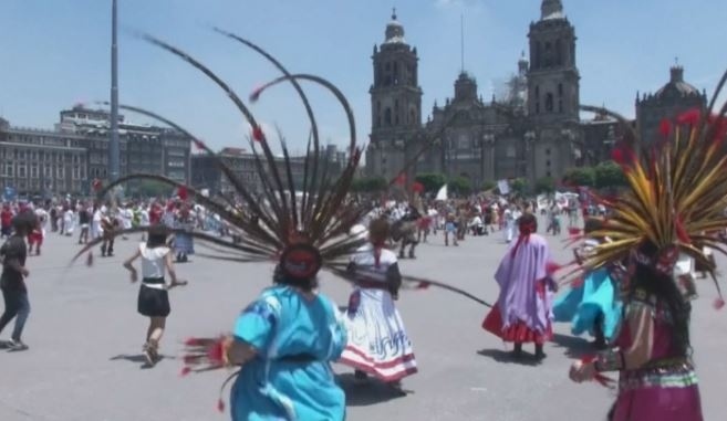 Мексико отбеляза годишнината на древната столица на ацтеките