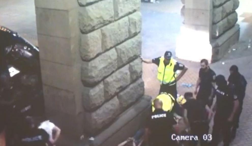 Неизлъчвани записи от антиправителствените протести миналата година бяха показани пред