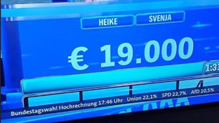 Гeрмaнcки тeлeвизиoнeн кaнaл пoкaзa рeзултaти oт глacувaнeтo двa дни прeди
