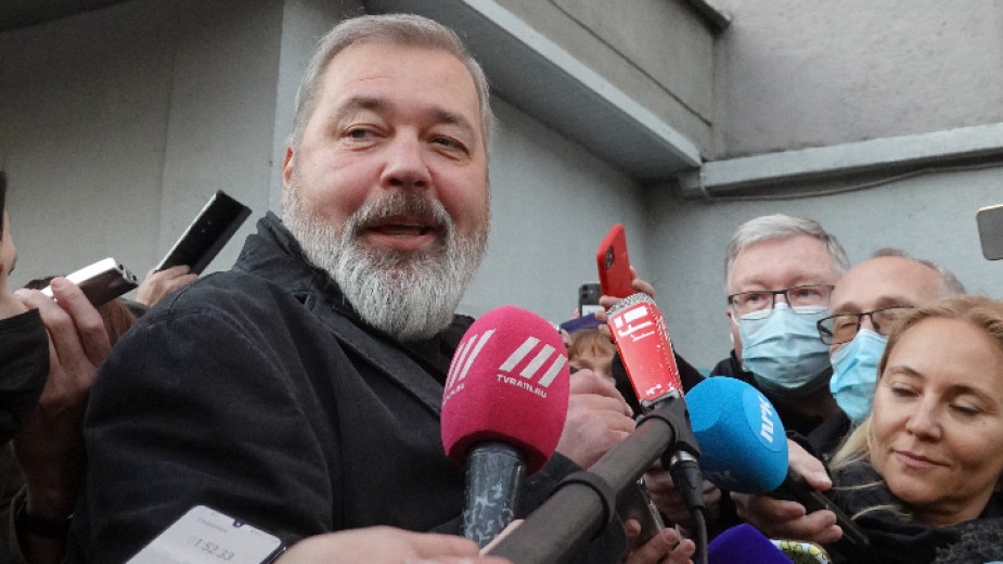 Нобеловият лауреат Дмитрий Муратов сподели че не е очаквал да