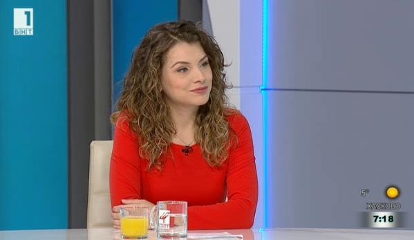 Цялостното поведение реакции и въпроси които задава показват че водещата