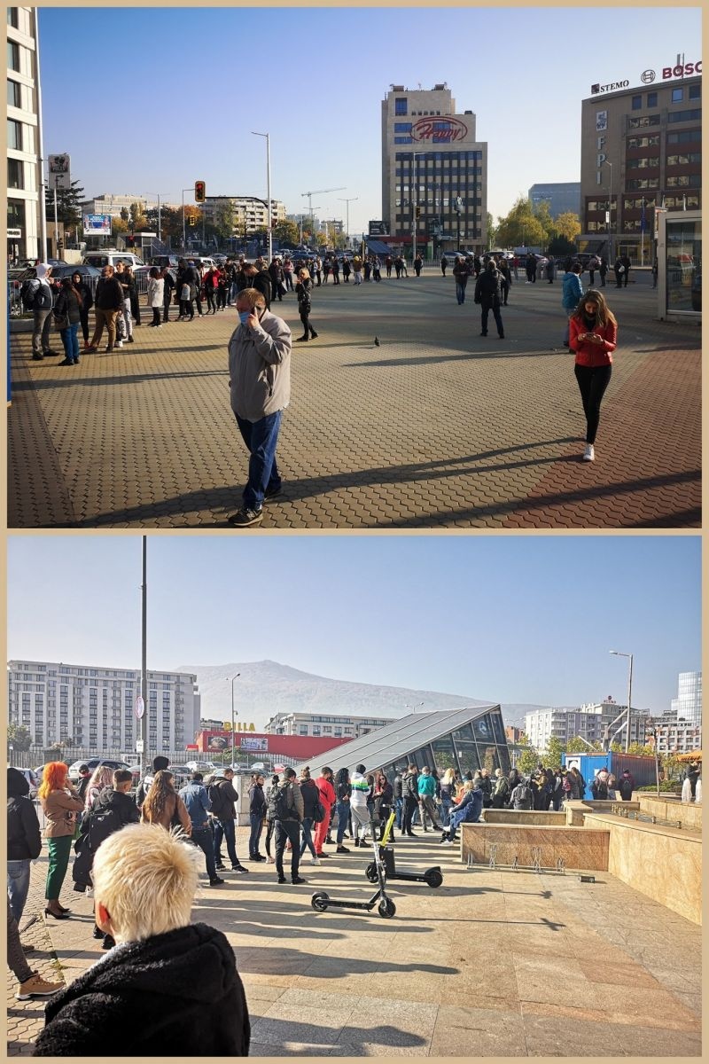 Огромни опашки се извиха пред центровете за бързи тестове до