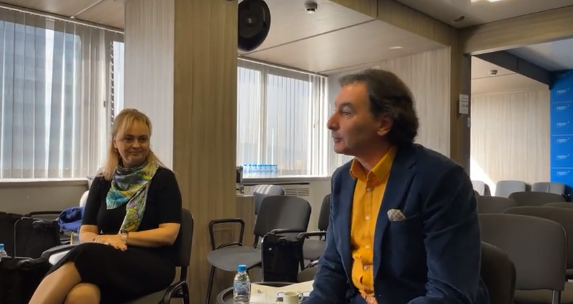 Рекламният бос Красимир Гергов се появи тази сутрин на среща