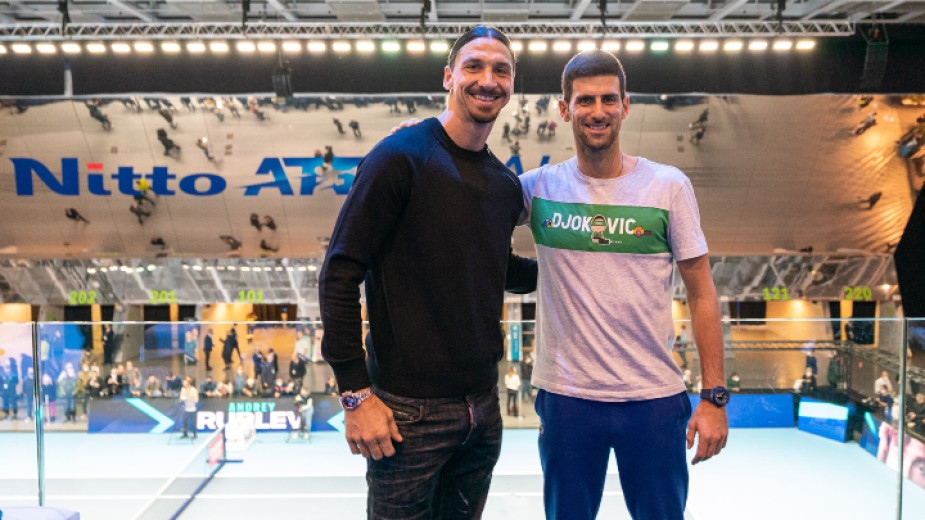 Футболната звезда на Милан Златан Ибрахимович отиде да види световния