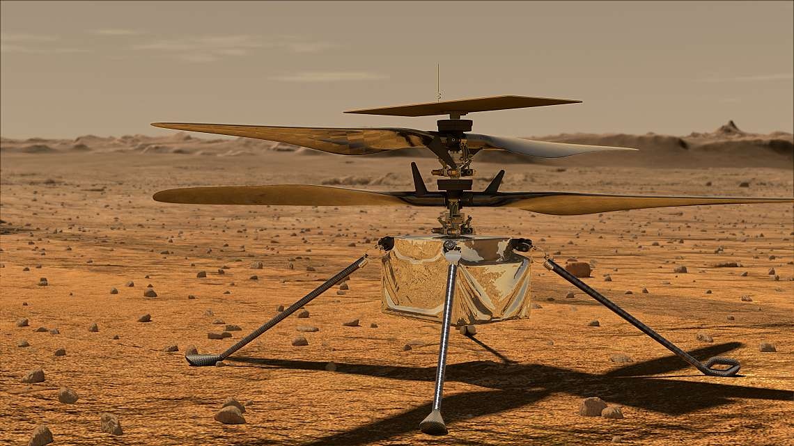 Мини хеликоптерът на НАСА Инджинюъти извърши шестнадесетия си полет на Марс