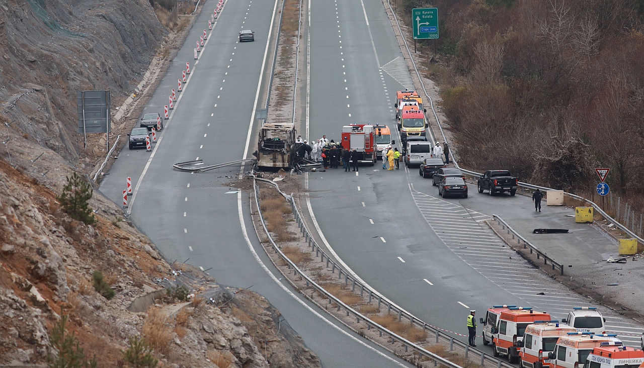 Катастрофата с македонския автобус на магистрала Струма е най тежката в