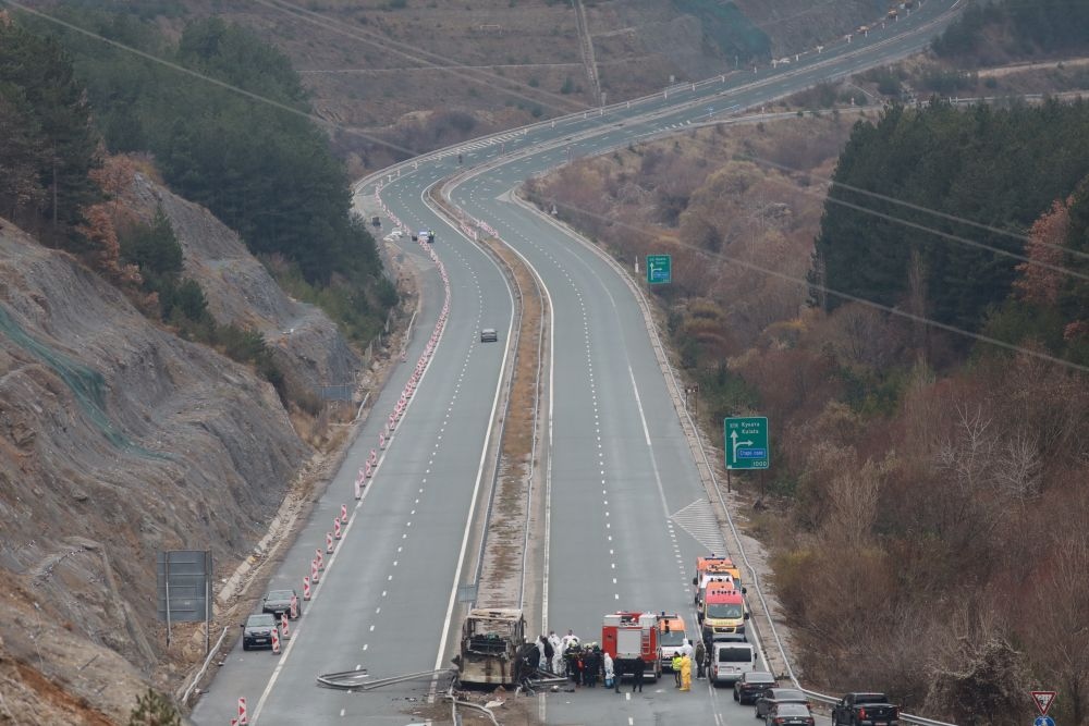 Катастрофата с македонския автобус на магистрала Струма е най тежката в