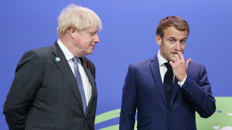 Френският президент Еманюел Макрон е нарекъл британския министър председател Борис Джонсън