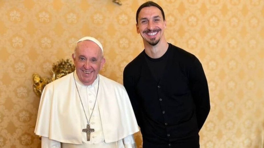 Нападателят на Милан Златан Ибрахимович публикува в социалните мрежи любопитен