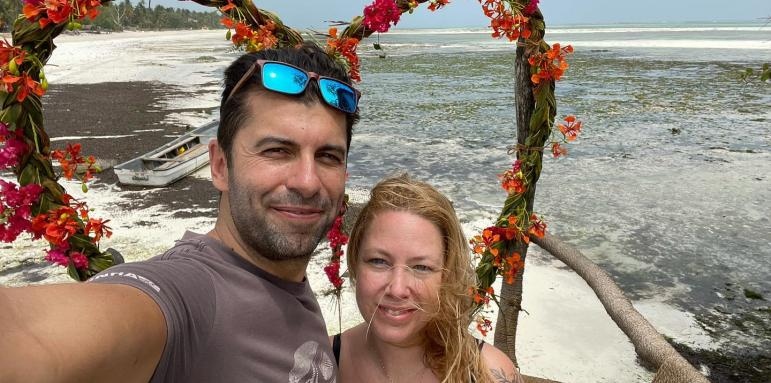 Снимка от първото посещение на премиершата Линда Маккензи Петкова в България