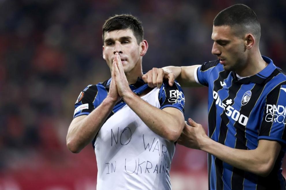 Войната в Украйна и на футболния терен Украинският полузащитник Руслан