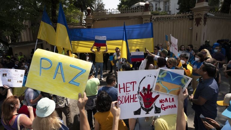 И днес има масови протести срещу войната която Русия започна