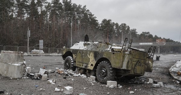 Ирпин град в покрайнините на Киев е бил подложен