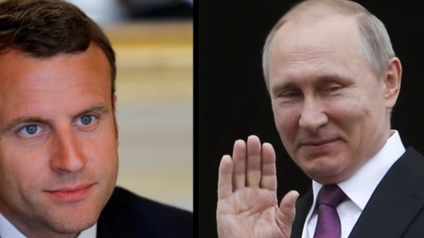 Руският президент Владимир Путин е провел телефонен разговор с френския