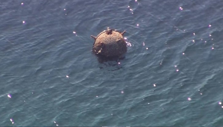 Мина бе открита в Черно море близо до границата с