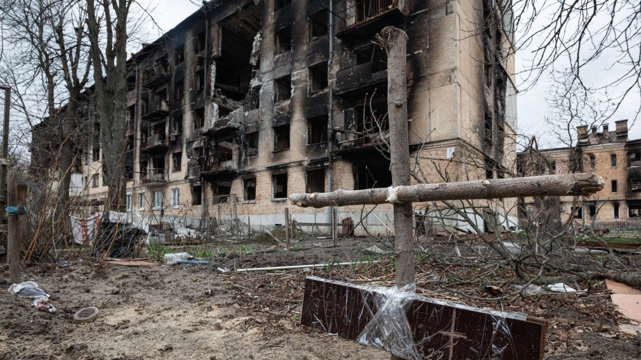 Кметът на Макаров село в околностите на украинската столица