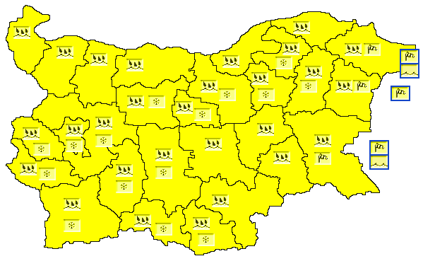 Днес се очаква рязко застудяване За цялата страна е обявен