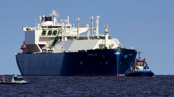Първият танкер с втечнен газ от Съединените щати предназначен за