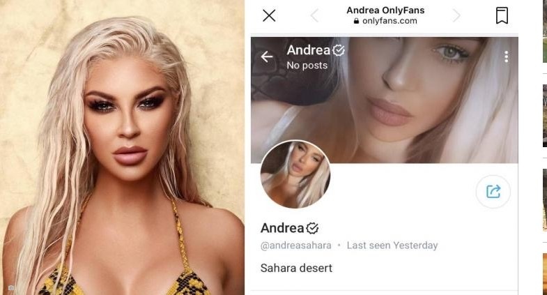 Андреа шокира феновете си с новината че си е направила