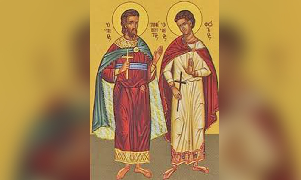На 12 август църквата почита свети мъченици Фотий и Аникита.
Император