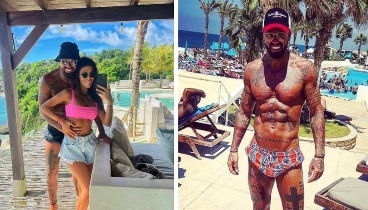 В момента бившият футболист е с новата си булка Полина