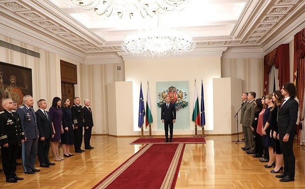 Държавният глава и върховен главнокомандващ на Въоръжените сили Румен Радев