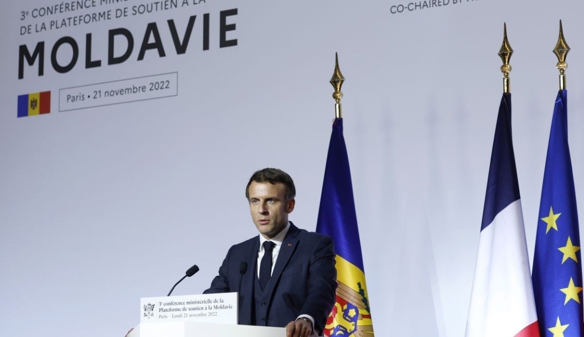 Френският президент Еманюел Макрон обяви днес на дарителска конференция за