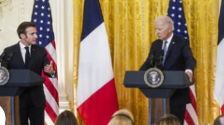 Президентите на САЩ и на Франция Джо Байдън и Еманюел