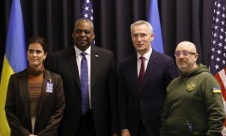 Във военната база Рамщайн в Германия започна среща на министрите