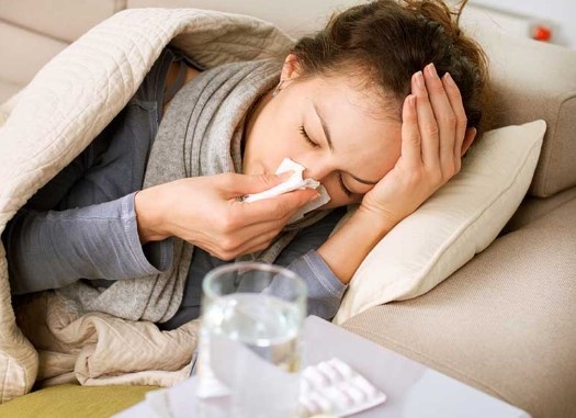 Най високи стойности на заболеваемост от грип и остри респираторни заболявания