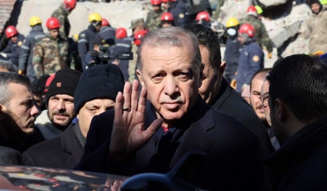 Днес турският президент Реджеп Тайип Ердоган посети района, засегнат от