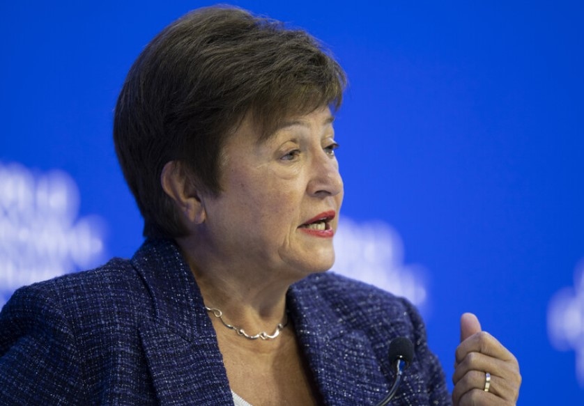 Управляващият директор на Международния валутен фонд МВФ Кристалина Георгиева днес