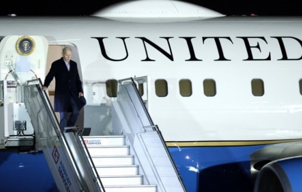 Американският президент Джо Байдън който снощи пристигна на посещение в