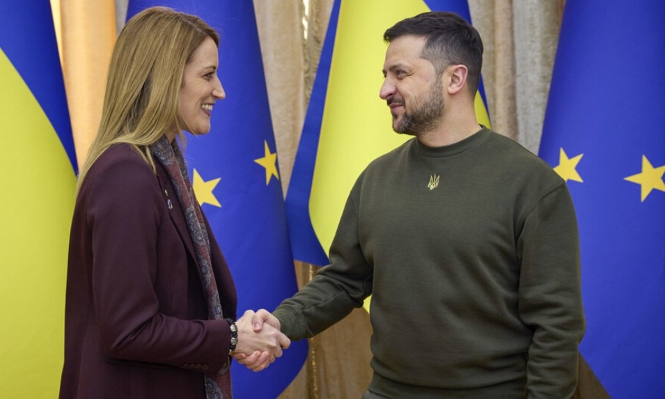 Председателят на Европейския парламент Роберта Мецола се срещна в Украйна