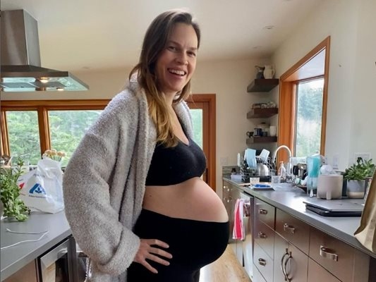 Актрисата Хилари Суонк обяви че е родила близнаци като каза