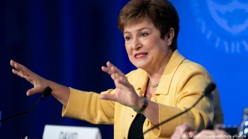 Кристалина Георгиева която е управляващ директор на Международния валутен фонд