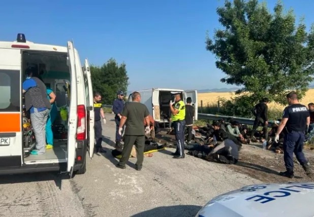 Отново е заловена група мигранти на АМ Тракия – на км