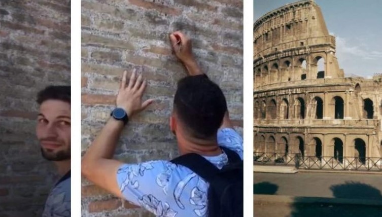 Италианската полиция е идентифицирала мъж който изчегърта името Иван с