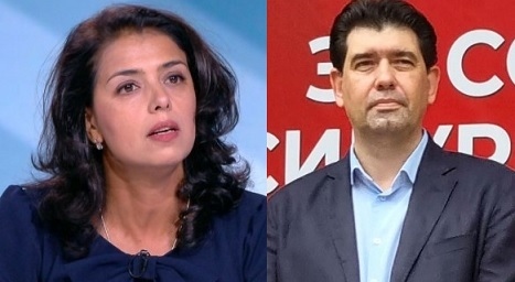 Икономическият съветник на КТ Подкрепа Ваня Григорова и председателят на