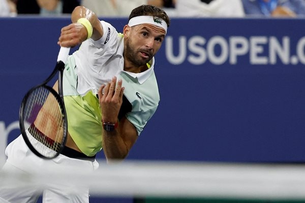 Григор Димитров отпадна в третия кръг на Откритото първенство на