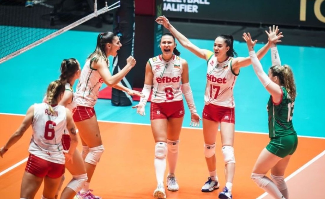 Българският национален отбор по волейбол за жени записа първа победа