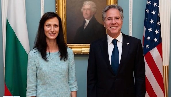 Мария Габриел се срещна с държавния секретар на САЩ Антъни