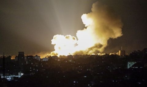Израелските военновъздушни сили продължиха контраатаките си в ивицата Газа след